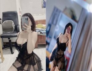 Gái xinh trong bộ đồ ren kích thích anh người yêu